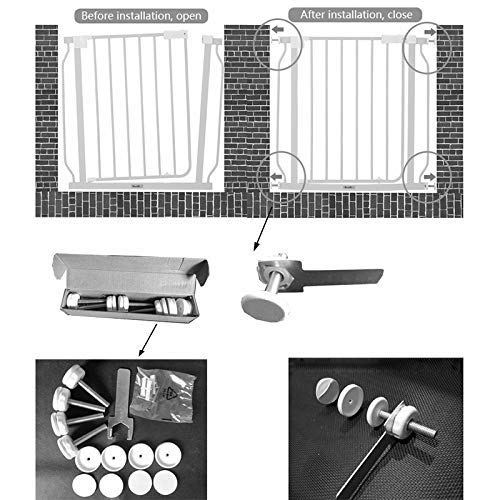 Haustierschutzgitter – Laufgitter für Hunde und Haustiere – verstellbare Indoor-Zäune für Hunde & Katzen – Türstopper & Treppengitter – Höhe 93–99 cm – Sichere Haustiereindämmung
