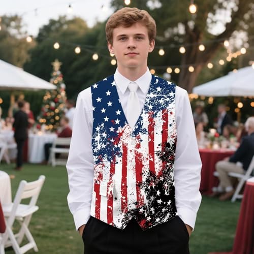 Men's Suit Vests Business Formal Dress Vest Top V-Neck Casual Prom Party Waistcoat for Suit Tuxedo with 3 Pockets4