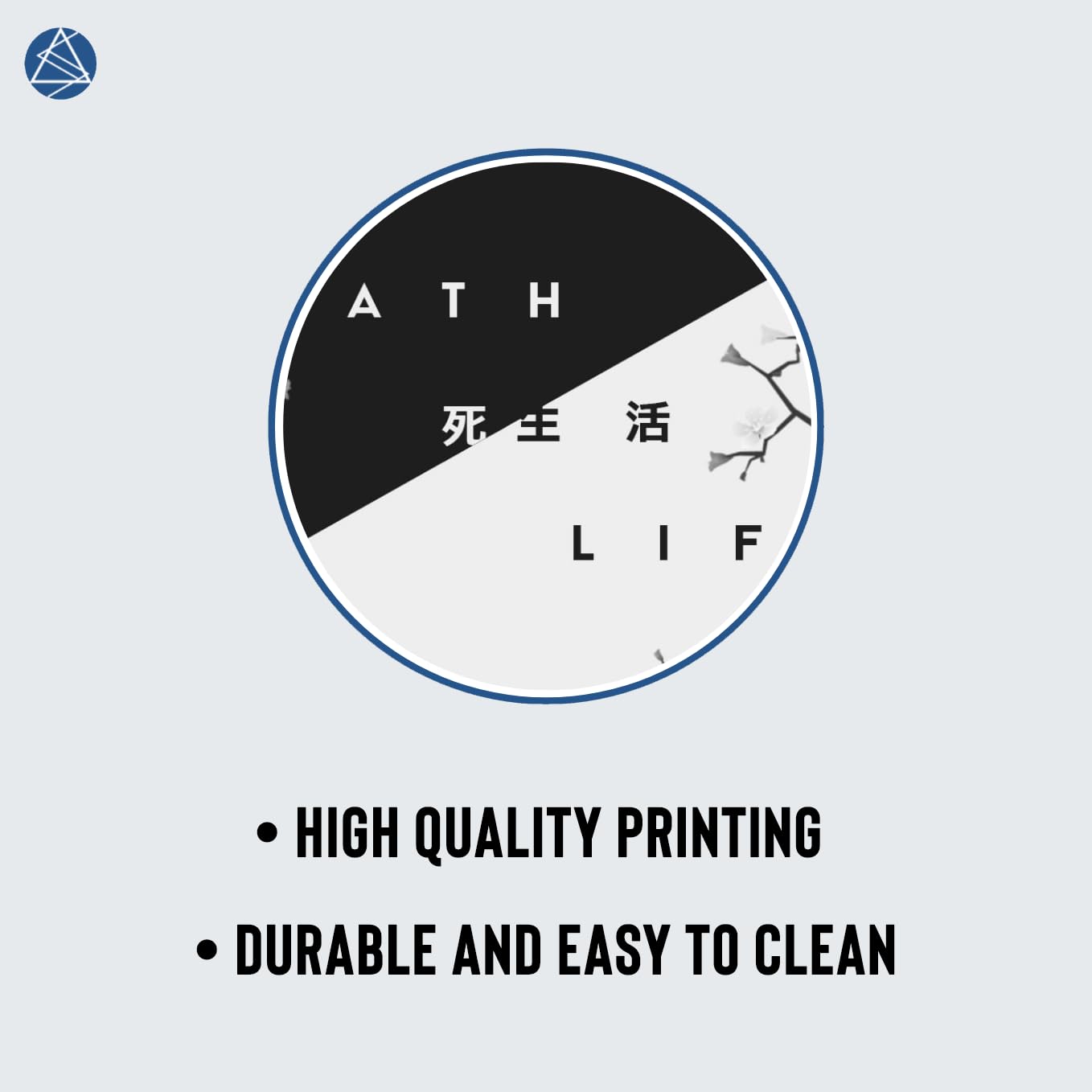 SoulAbiti Minimalist Cycle of Life Art Mouse Pad - 23.6 x 11 Inches Desk Pad - Gaming and Workstation Mat for Illustration Artwork Fans - Non-Slip Rubber Base - Smooth Surface for Precise Control 3