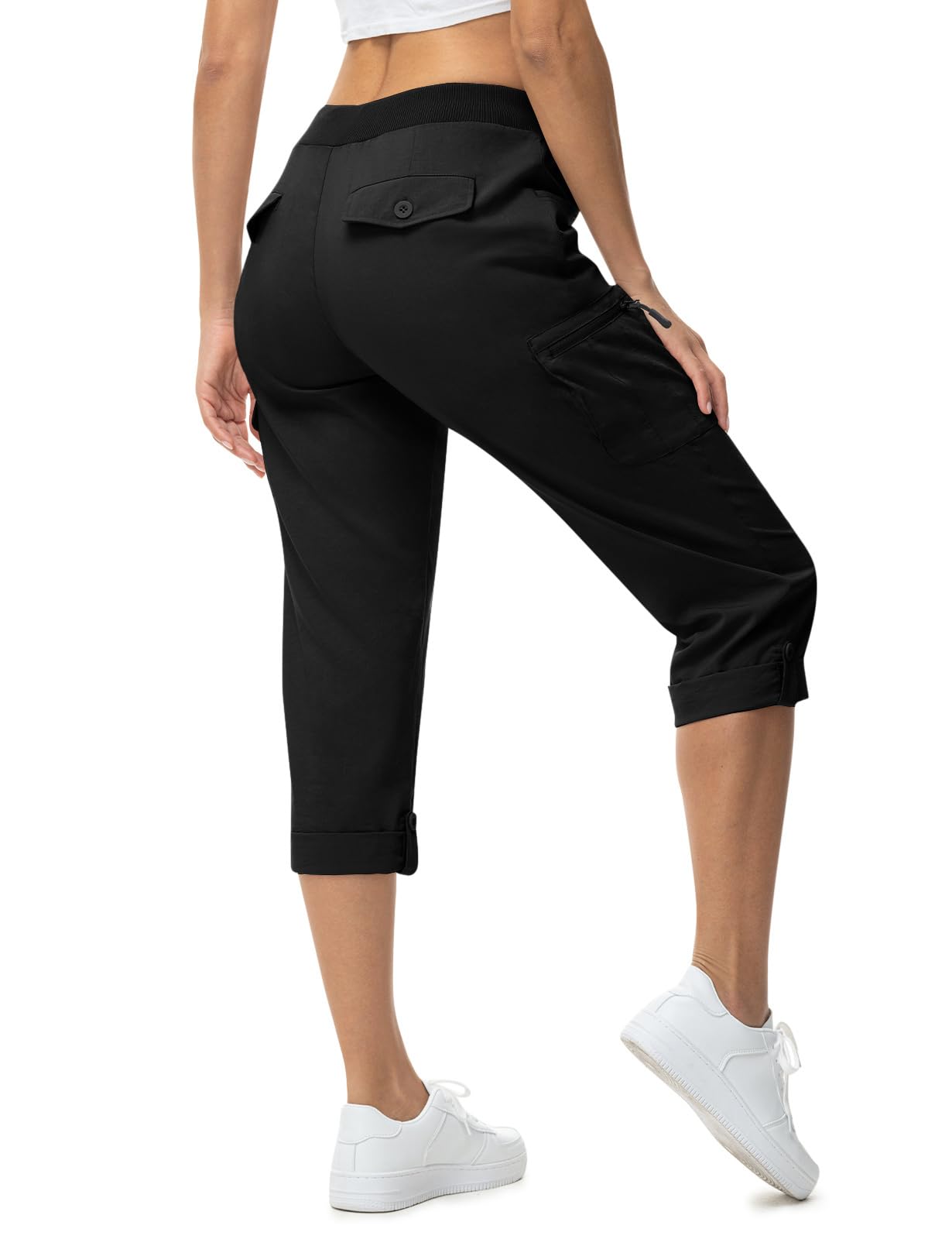 TBMPOY Women's Cargo Hiking Capris Pants