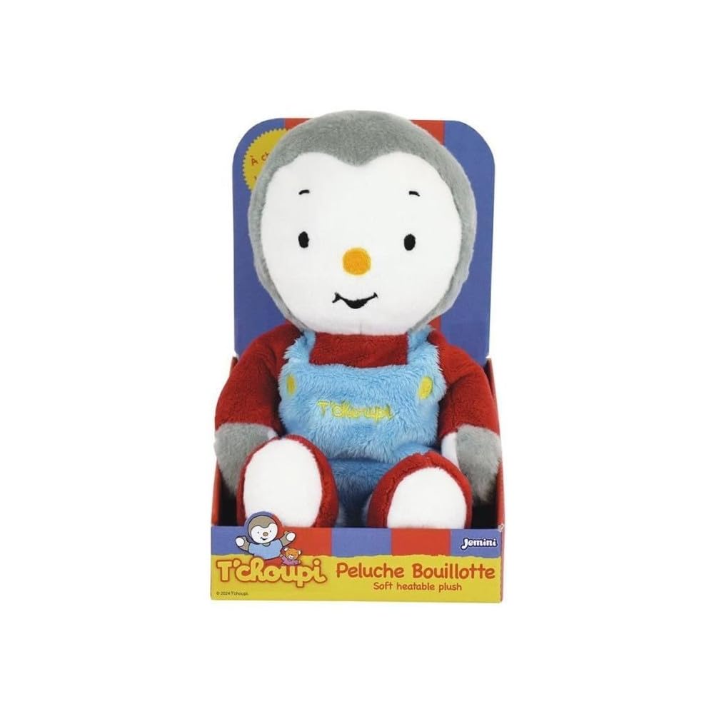 JEMINI 024426 T'CHOUPI Peluche BOUILLOTTE +/- 21 CM avec Micro Perles d'argile, Bébé, Mutlicolore