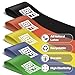 Bestfor Resistance Bands Set of 5, for Both Men and Women, 5 Resistance Levels for Exercises, Training, Fitness, Strength, Workouts, Rehabilitation, Use Anywhere Home, Gym, On the Move,Carry Bag