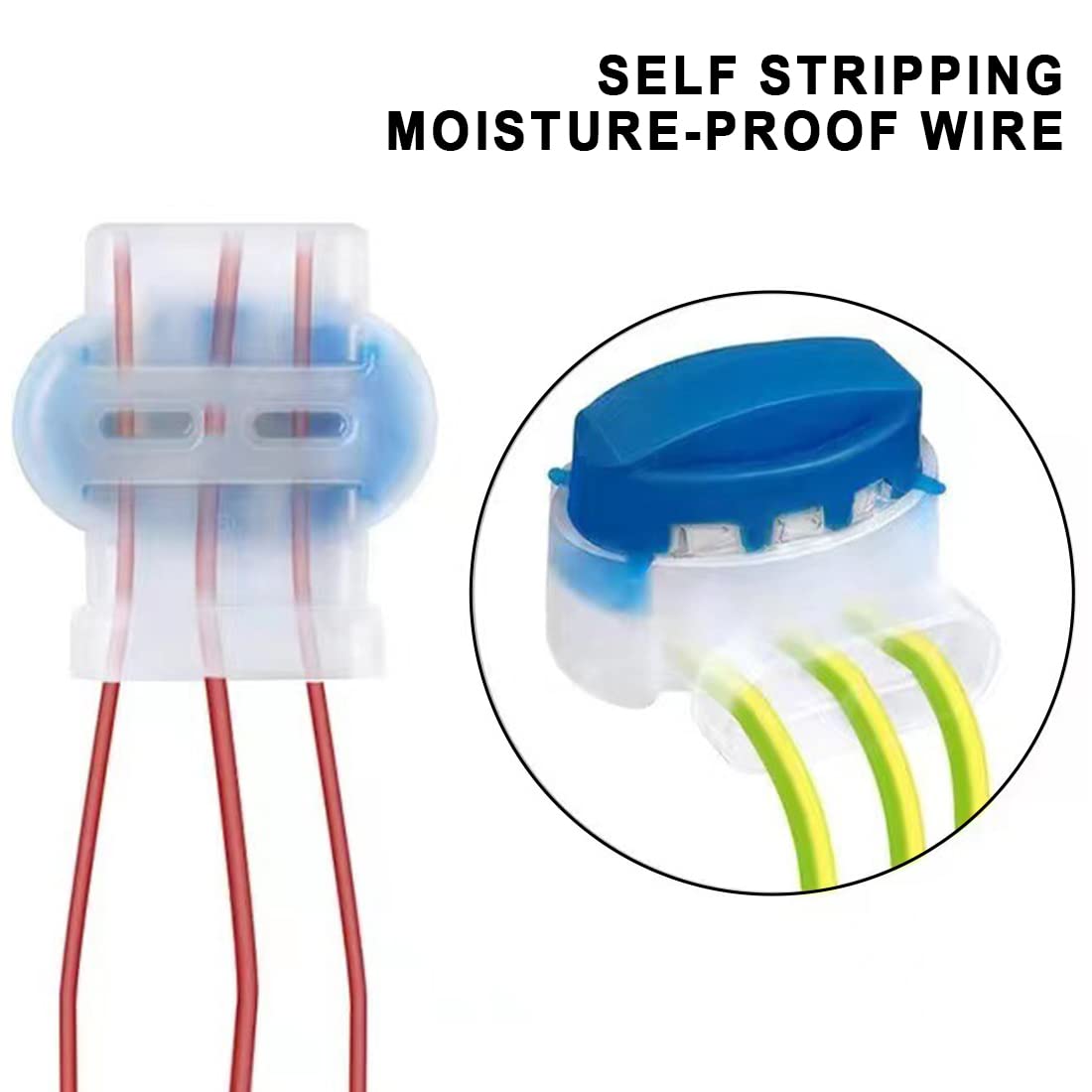 20 Connettori Cavi Con Gel - Morsetti Impermeabili Per Robot Tosaerba Blu - Foto 11