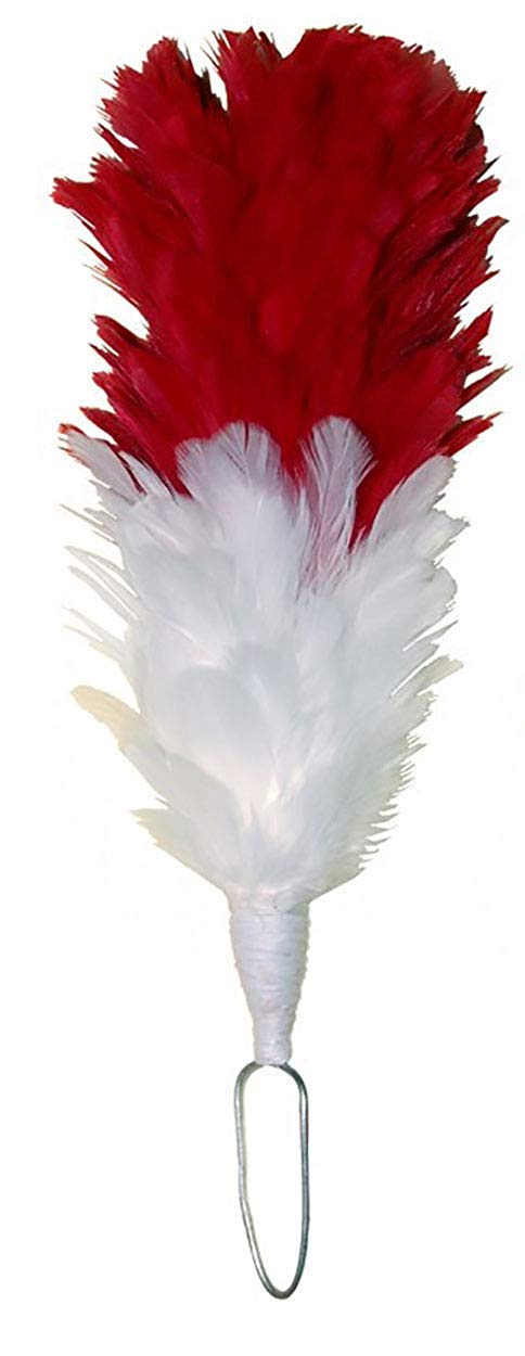 Scottish Glengarry Cap Feather Plum Hackle Red,White Color 6"/Royal Regiment of Fusiliers RRF Red/White Hackles