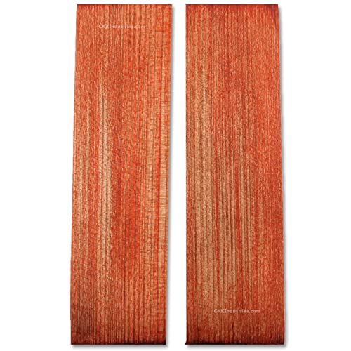 Escalas para mango de cuchillo de madera estabilizada, 5.8 x 1.6 x 0.25 in miniatura 1