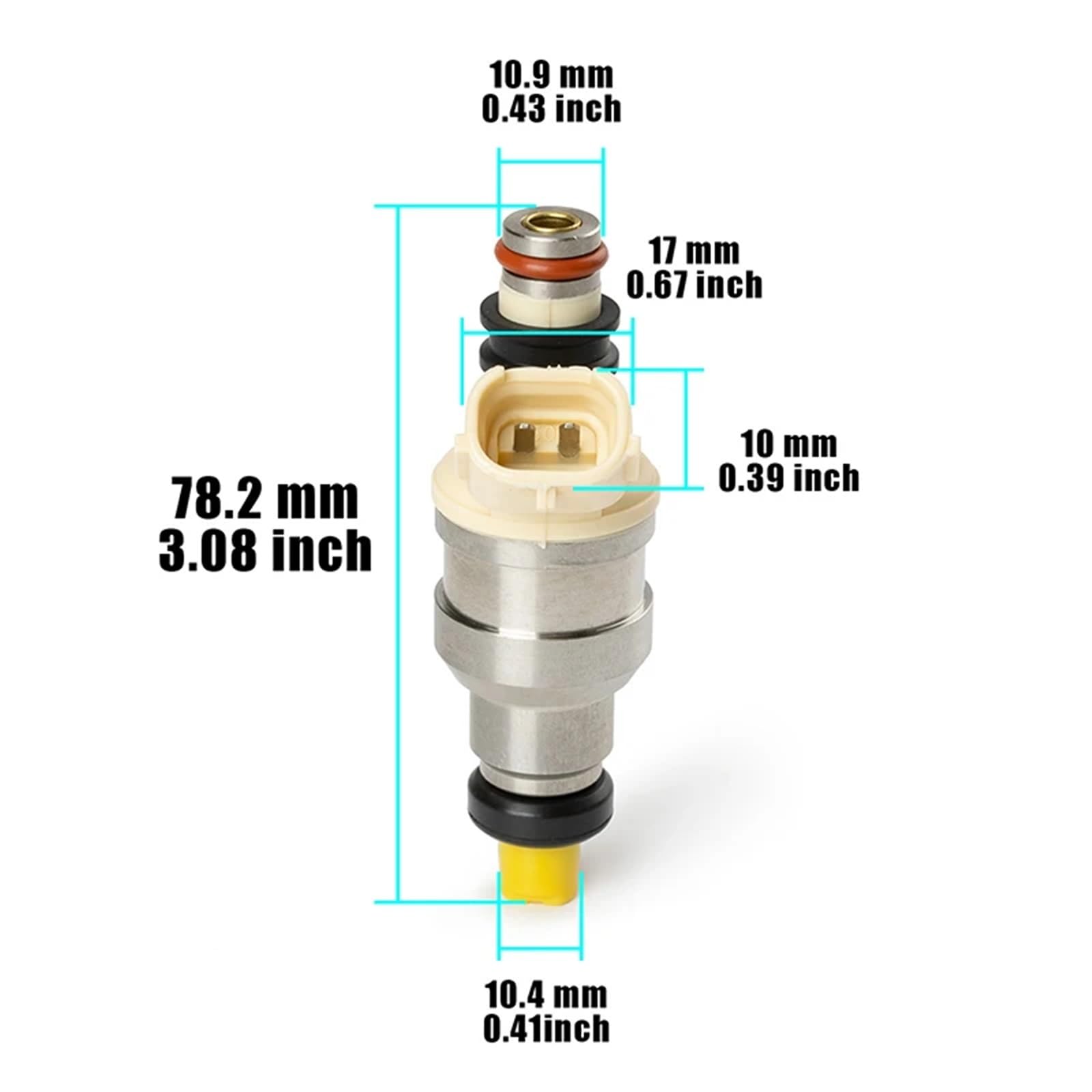 4 szt. wtryskiwaczy paliwa INP-470 pasujące do Suzuki Sidekick X-90 1.6L Chevroleta Trackera 15710-58B00 195500-2400