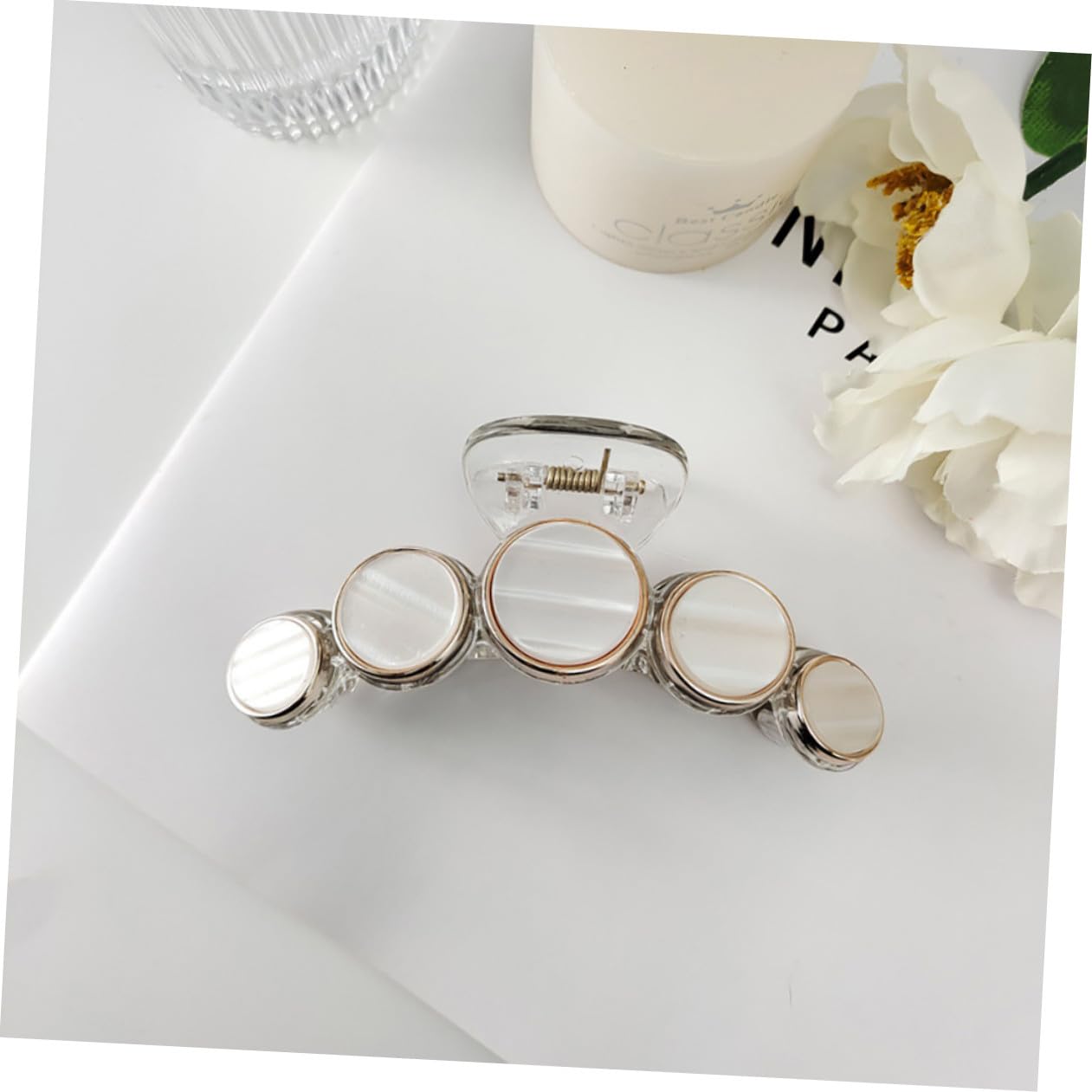 FRCOLOR 2 Set Eleganti Fermagli Per Con Ganasce Per Lo Styling Quotidiano Per Sottili E Spessi Eleganti E Comodi 3 Pezzi * 2 Casuali