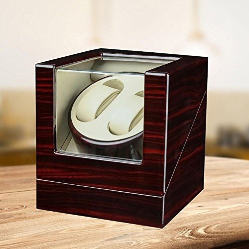 Preisvergleich Produktbild Premium Uhrenbeweger Uhrendreher Automatikuhr flüsterleise 4 Drehmodi große Sichtfenster , #20