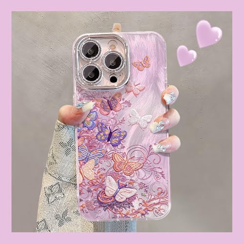 Coque iPhone 16 Pro Max fleurie évite les rayures avec son pare-chocs