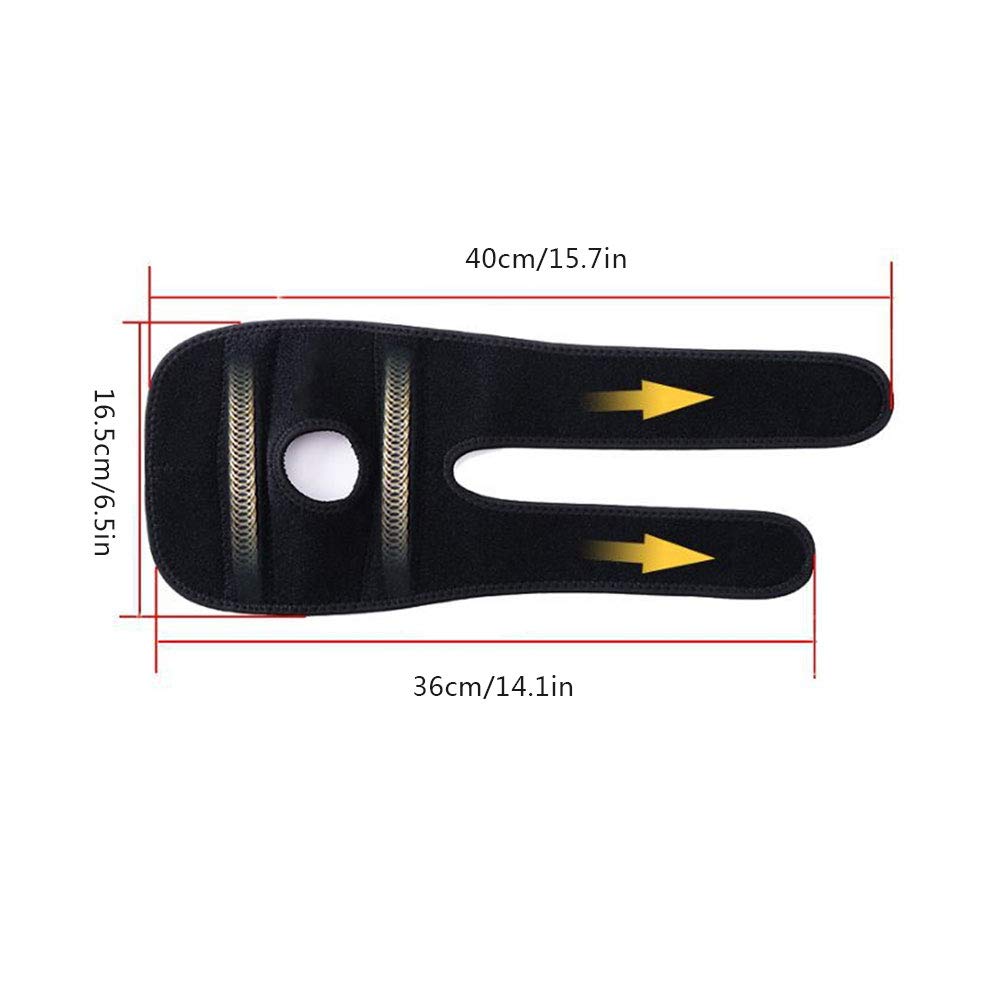 equlup Sport Elbow Guard, Fitness Arm Joint Sprain Armband Spring Support Black Polyester Elbow Pad Protective Gear for Basketball Badminton Tennis