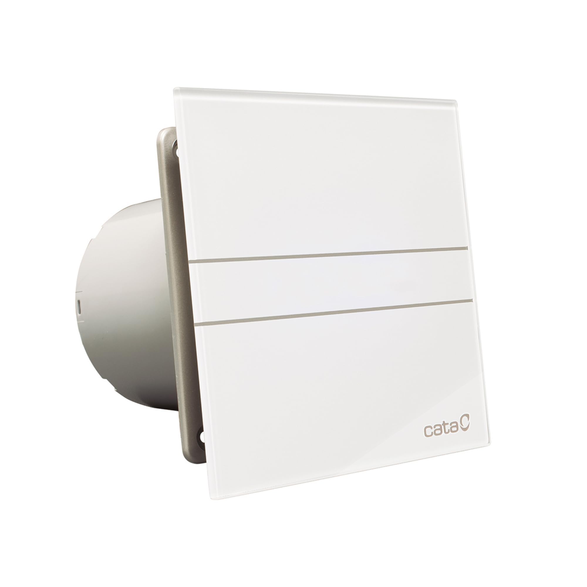 CATA E 100 GT Bathroom Extractor Fan, Timer, 8 W, White Glass