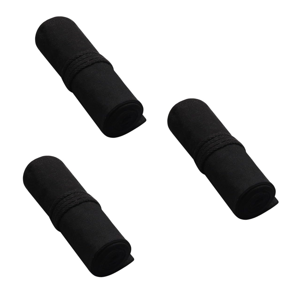 Ciieeo 3piezas Estuche De Lona para Lápices De Gran Capacidad Organizador Portátil De Ranuras para Artistas Bolsa De Almacenamiento Enrollable y Práctica para Dibujos y Negro
