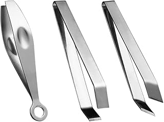 Luxshiny 3 Pcs Pinça de Peixe Pinça de Debonamento de Tweezers de Aço Inoxidável Plana E Inclinada Pinça Pinça de Porco Pinça Removedores de Puller de Cabelo