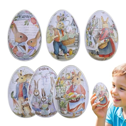 Generisch Osterbonbonglas Set 6 Stück