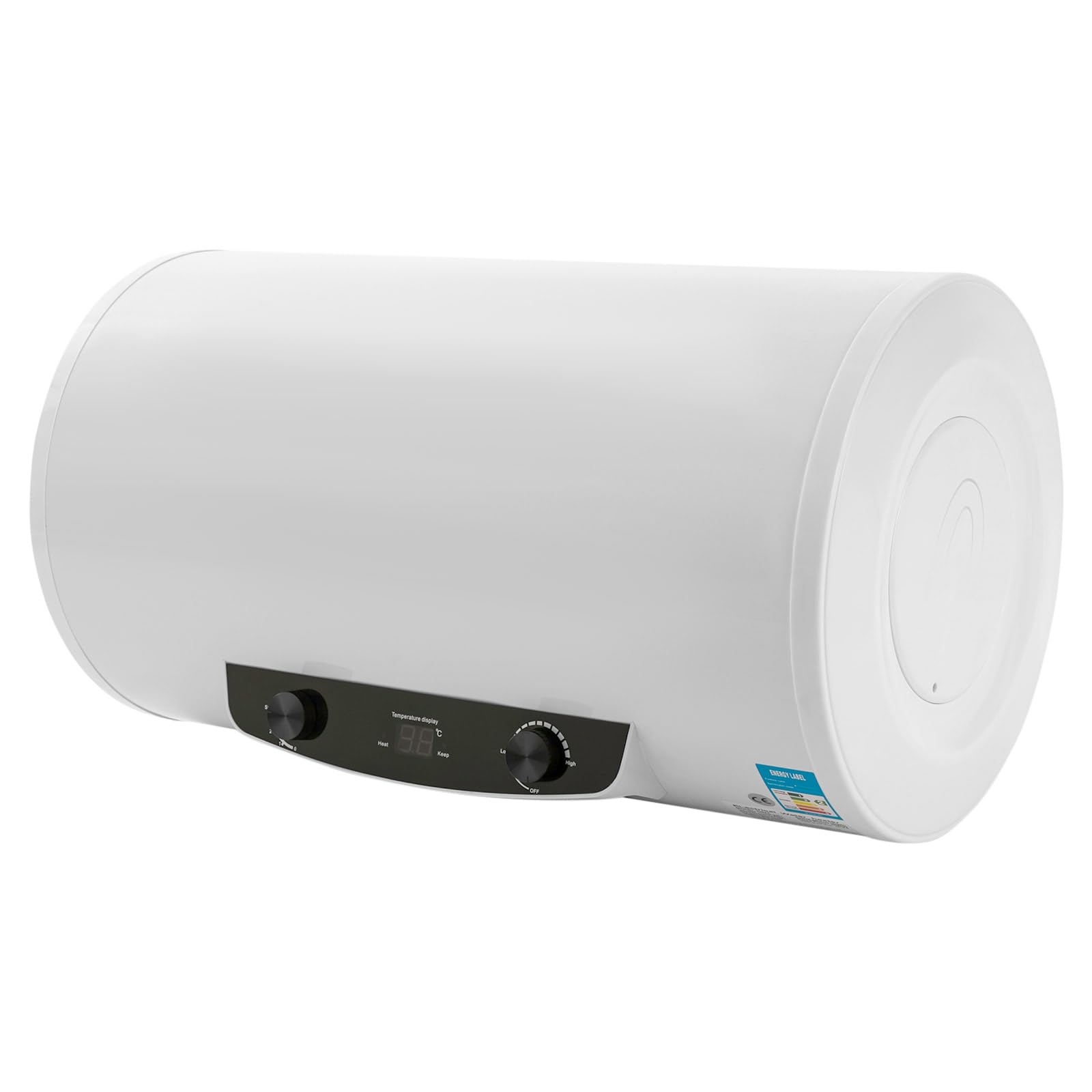 Chauffe-eau électrique - 70 l - Puissance de chauffage : 2000 W - Protection contre les fuites - Suspension horizontale améliorée - 25-75 °C