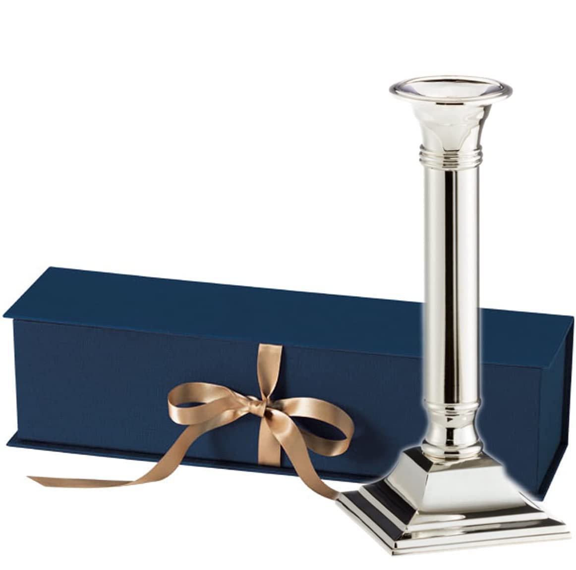 Kerzenleuchter Kerzenhalter Kerzenständer Stuttgart H 15cm Premium Silber Plated edel versilbert in Top Verarbeitung. Fertig zum verschenken mit schicker Geschenkverpackung