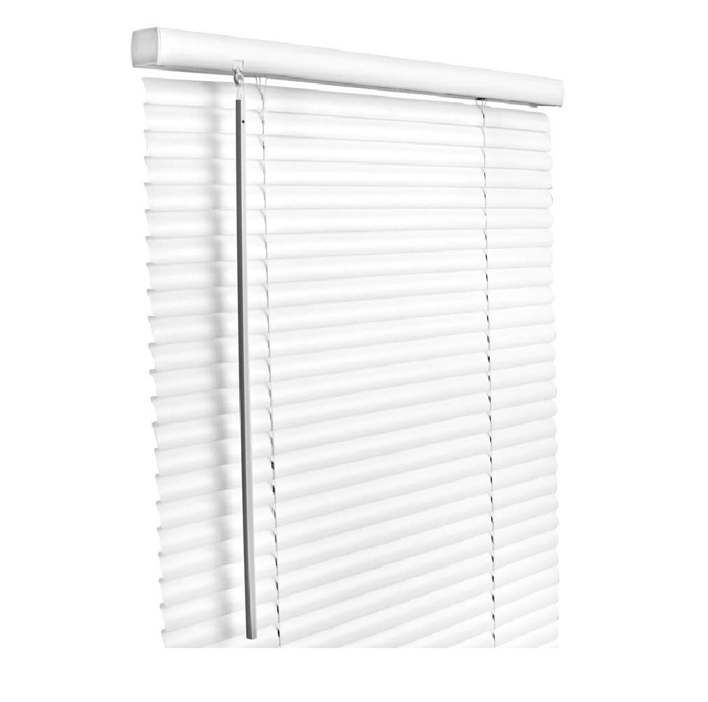 Living Accents Vinyl 1 in. Blinds 23 in. W x 42 in. H White Cordless