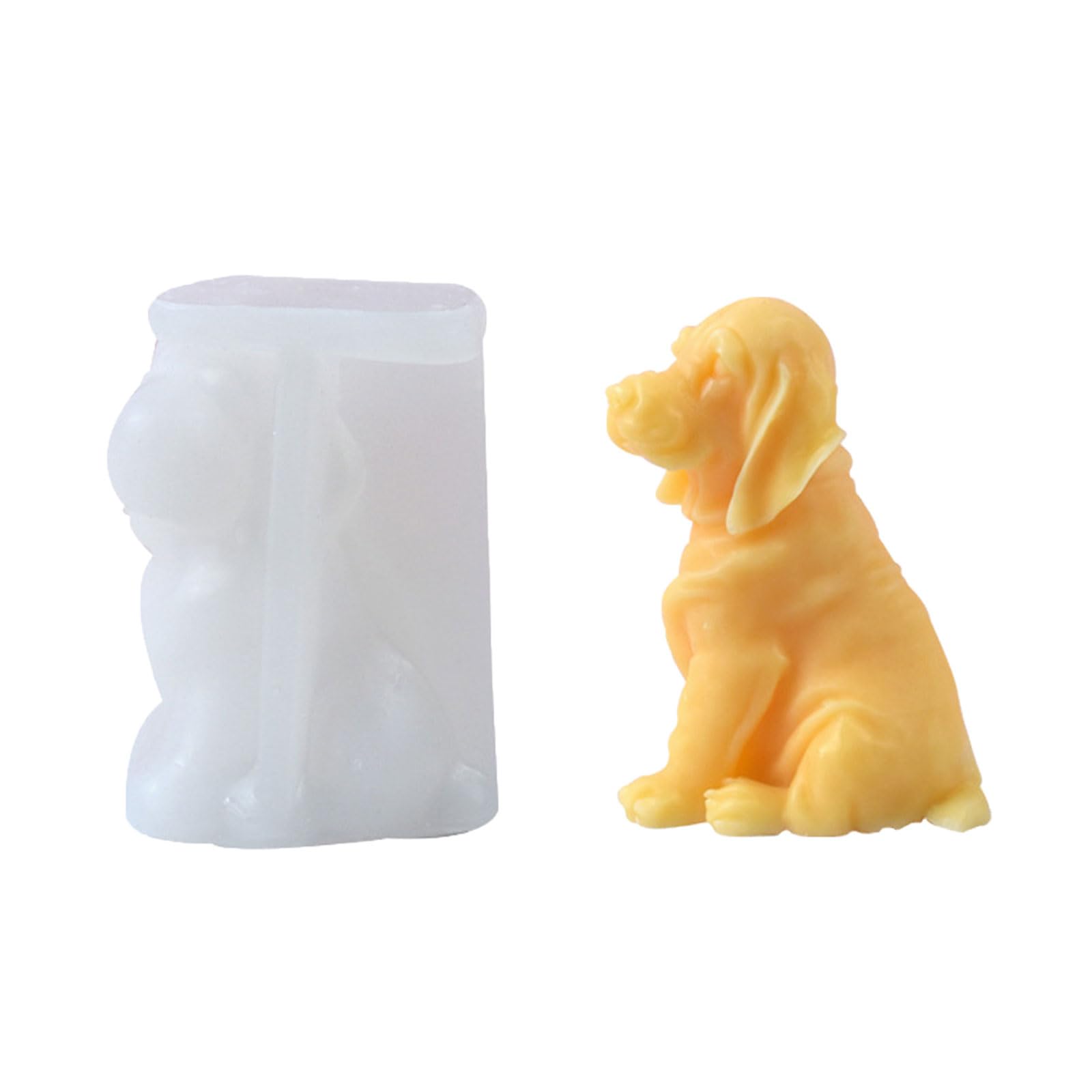 Lerpwige Dog Shaped Silicone Molds For Epoxy Resin Gypsum Decorations Dog Animal Candle Molds For Candle Soap Plaster Ornaments