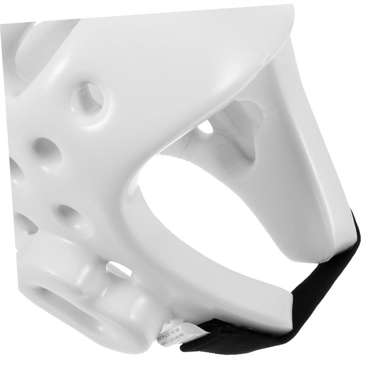 Casco da Boxe in Pu Bianco Design Ergonomico e Pratico per Allenamento di Taekwondo e Karate Protezione Testa per Adulti e Bambini