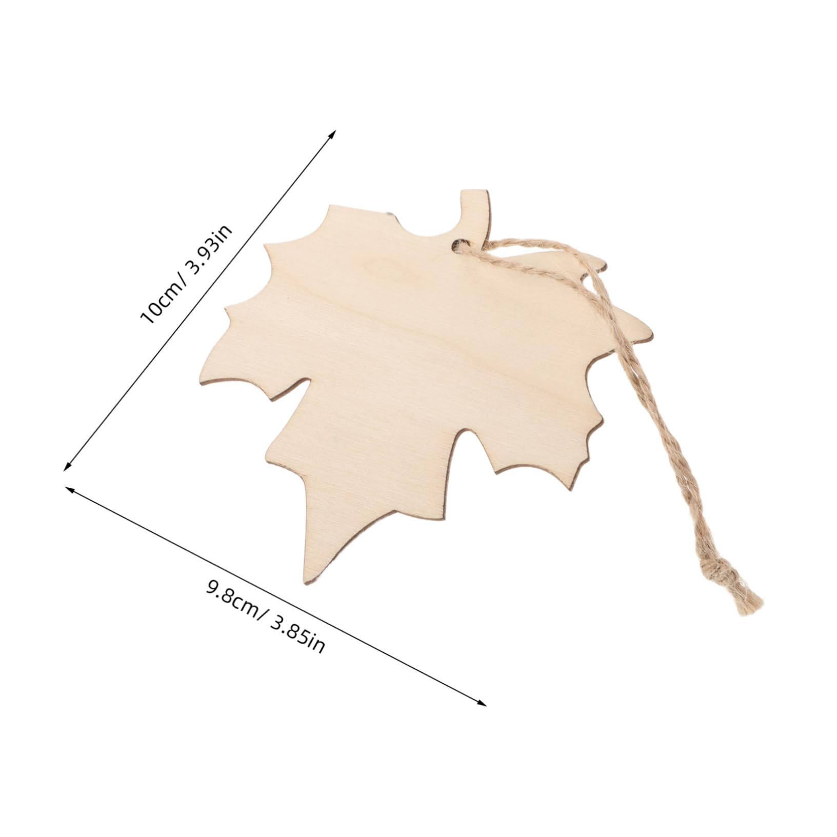 Operitacx 200pièces Découpes de Érable Bois Naturel Formes Bois pour Loisirs Créatifs Décorations Automnales Suspendues DIY
