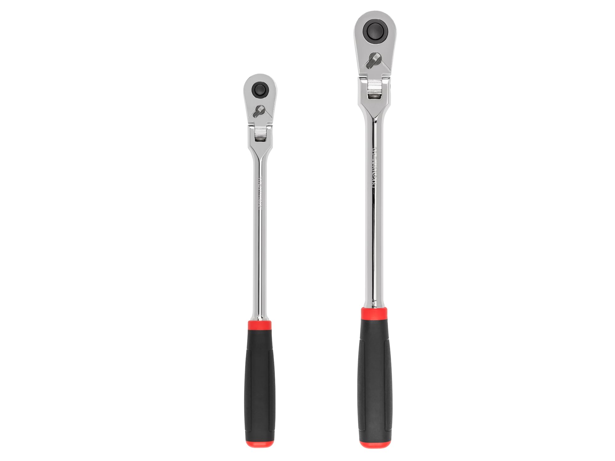 TEKTON3/8, 1/2 Inch Drive Flex Head Quick-Release Comfort Grip Long Ratchet Set, 2-Piece (12, 14 in.) | SRH99302