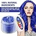 Temporary Hair Color Wax Denim Blue, Magic Master Keratin Hair Dye Paint Wax, 3.4 Fl Oz Natural Washable Temporary Hair Color for Kids Girls Women & Men,Party, Cosplay, Festival & Halloween