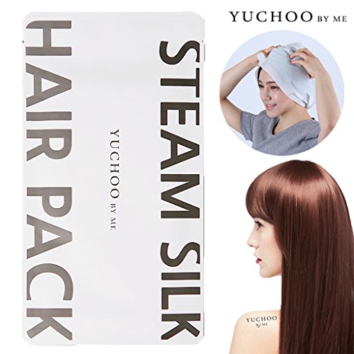 [YUCHOO BY ME] Nutrition Keratin Steam Silk Hair Pack 35ml / Wrap Hair Cap Mask for Dry and Damaged Hair / Natural Hurb Ingredients / Made in Korea (1 Box (5pcs))