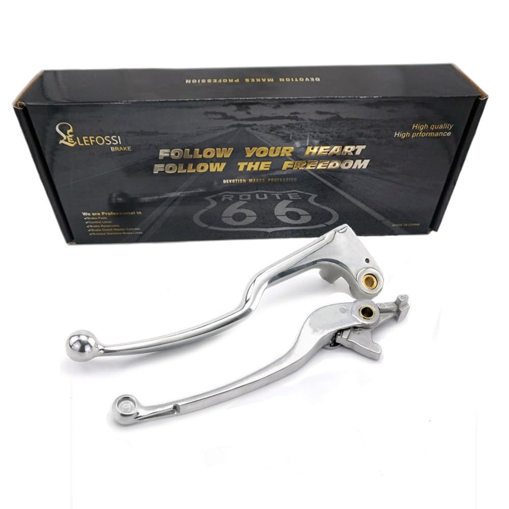 Leviers de Frein d'Embrayage Pour Compatible avec Yamaha YZFR1 YZFR1000 YZF-R6 YZFR600 1999 2000 2001 2002 2003 2004 FZ6 2004 2005 Polished Silver