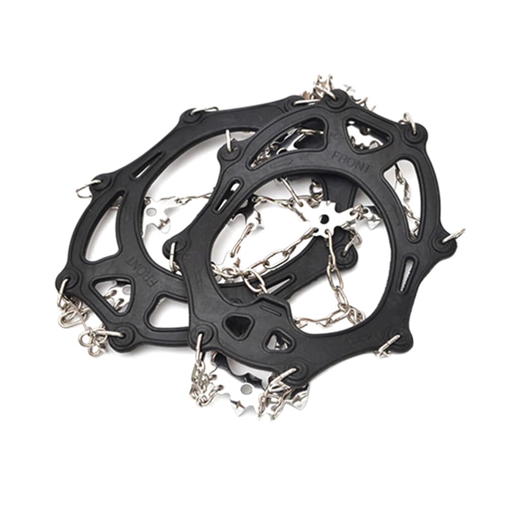 Toddmomy 19 Tooth Snow Ice Climbing Boot Covers Non Slip Anti-Skid Crampons Ice Grippers for Outdoor Mountaineering