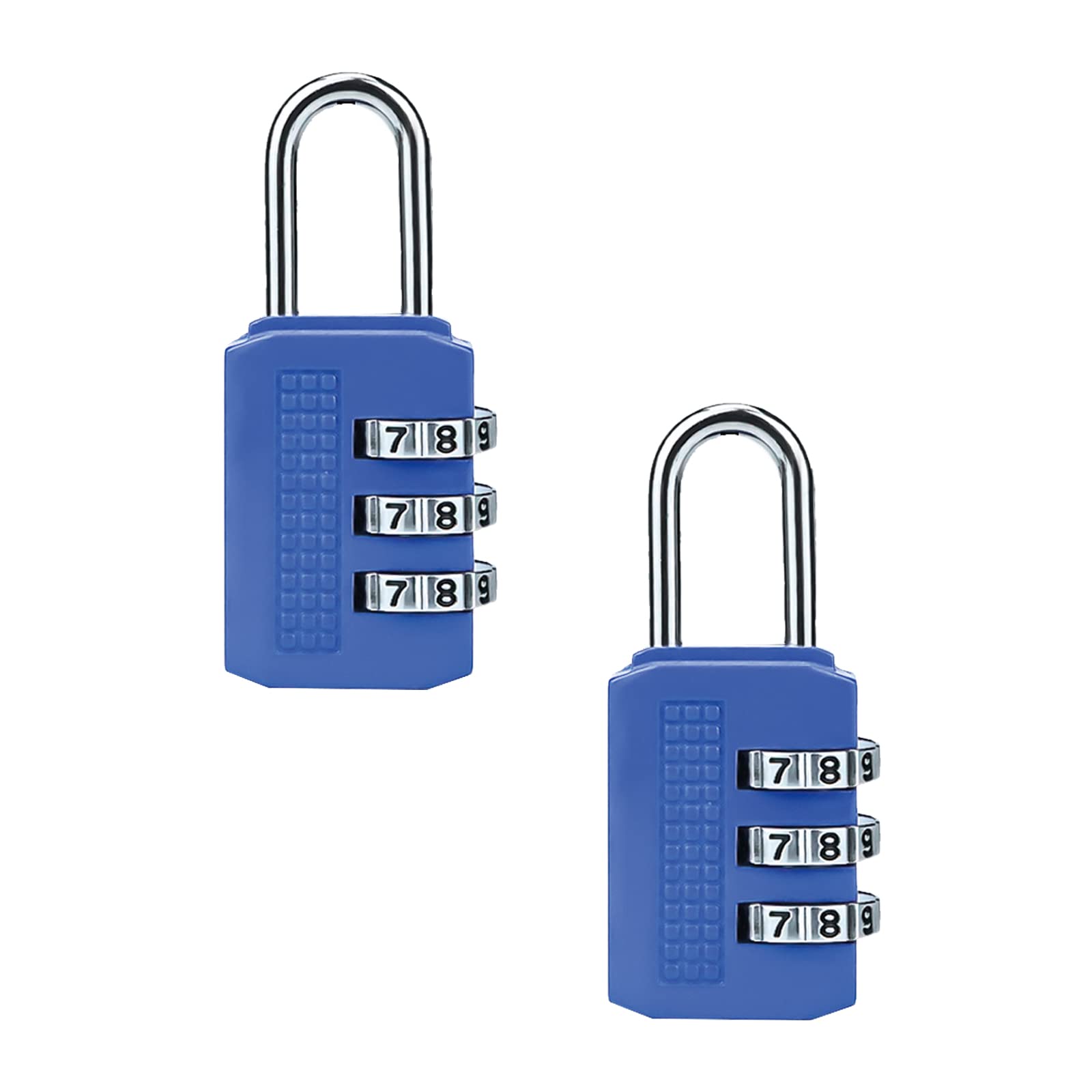 Lot De 3 Cadenas à Code Chiffres - Pour Valises, Casiers, Sacs - Alliage Antivol
