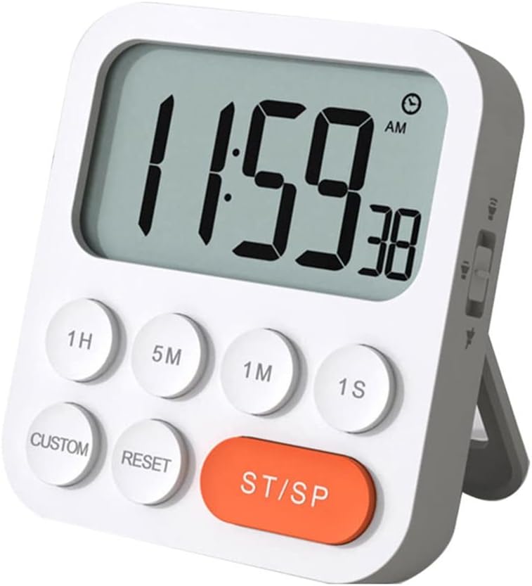 Kitchen Tool Desktop Digital Timer Countdown Home ABS Magnetic Portable Alarm Clock
