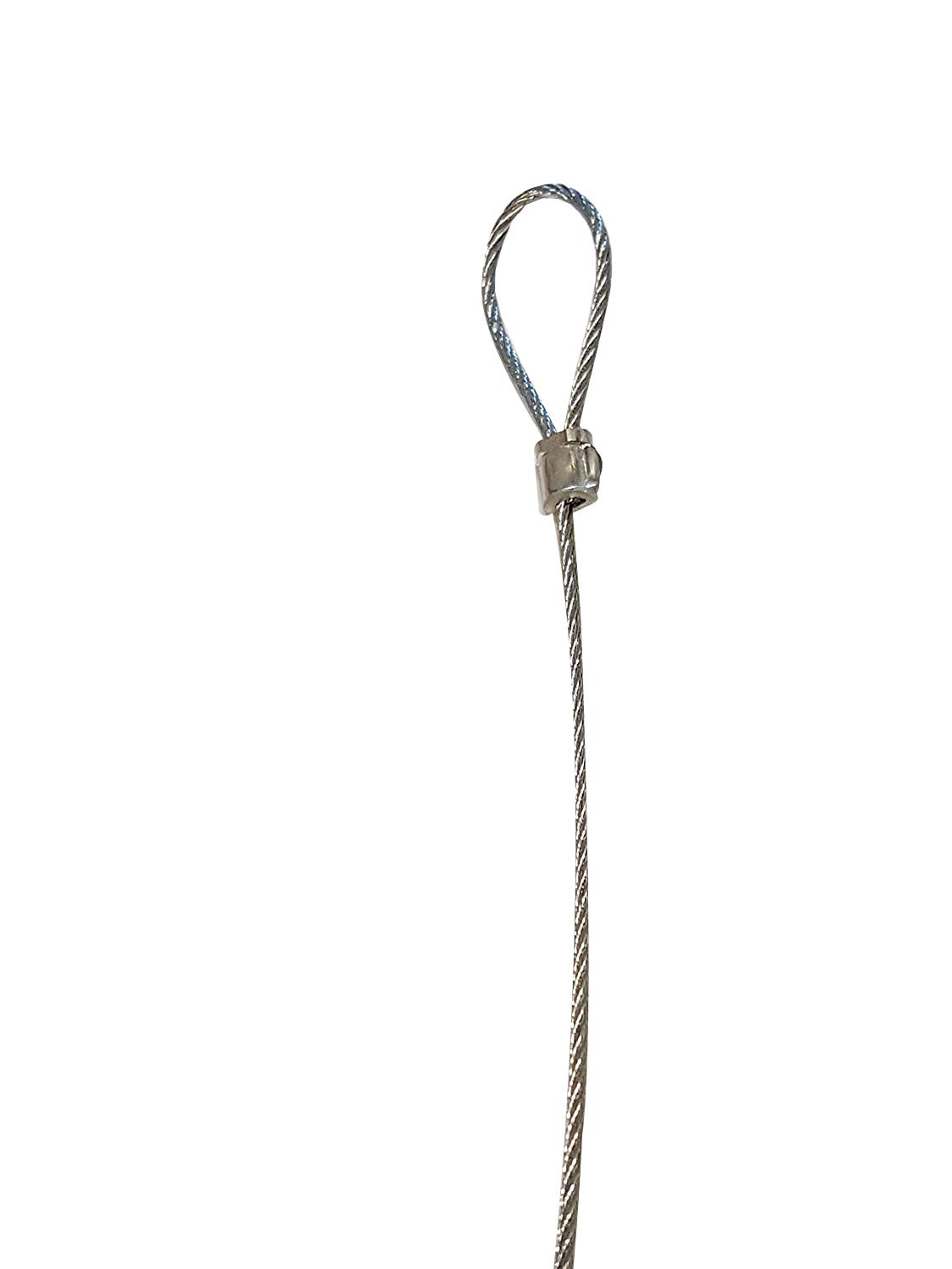 20 KG Heavy Duty Wire Rope Steel Cable Loop 1.5MM Thick 3 Meter (9.84 Feet)