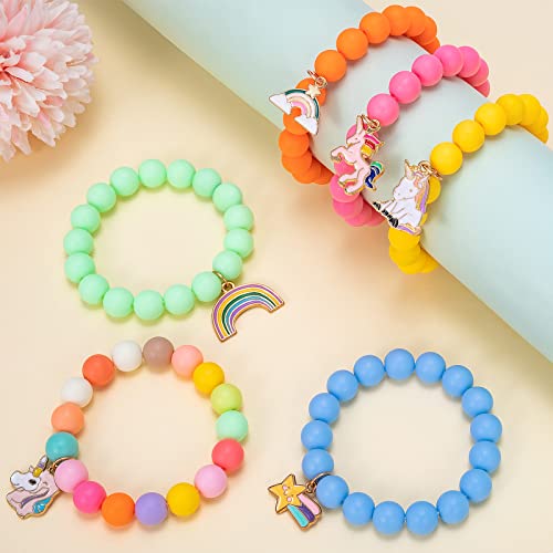 Hifot 6 Pezzi Unicorno Braccialetti Bambini