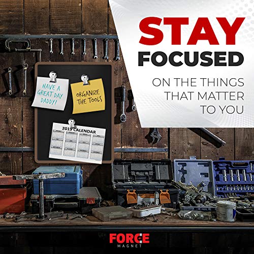 Force Magnet Magnetic Clips Pack Of 10 - Premium Quality Super Strength Magnet Clips With Anti Scratch Pads - Make Notes, Remember Appointments And Hang Keys On Metal Surfaces - Heavy Duty #TOP5