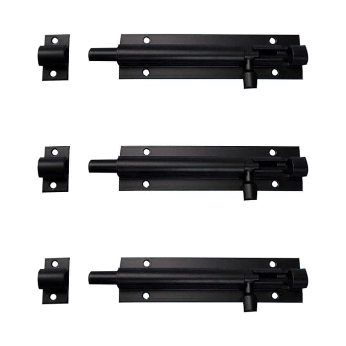 Buy HUIMALL 3 Sets Barrel Bolt Latch, 6 Inch Sliding Door Bolts Lock