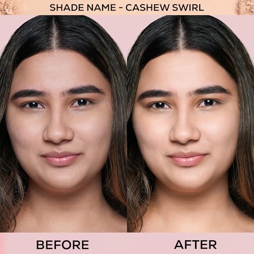 Image of RENEE Bollywood Filter Blurring Compact - Cashew Swirl | Pore Minimising, Matte Finish, Full Coverage, Rich Pay-off | Blurs Pores & Blemishes | 9g