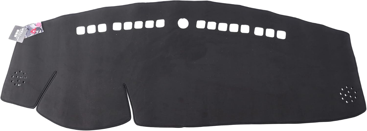 Wellvisors Dash Mat Cover Compatible with Mitsubishi 11-16 Outlander Sport Suede Black