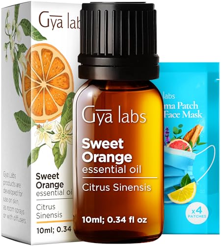 Image of 100% Pure Orange Essential Oil - 0.34 Fl Oz - Orange Oil for Hair, Skin, Diffuser, Aromatherapy & DIY Candle Making Scent