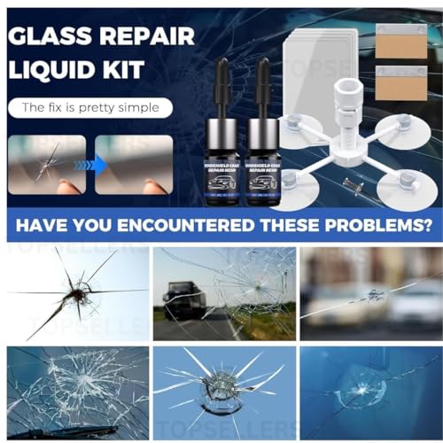 Image of Upgraded Windshield Repair Kit (2026 Edition) - Advanced DIY Car Glass Crack Repair Tool for Chips, Bulls-Eye, Star Cracks & Nicks | Quick Restoration & Resin Repair Set for All Vehicles (1)