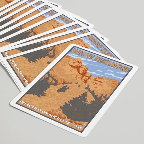 Lantern Press Mt Rushmore Memorial, Juego de 52 Cartas miniatura 5