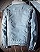 Omoone Men's Lapel Sherpa Fleece Lined Thicken Denim Jean Trucker Jacket Coats (0176-Light Blue-M)