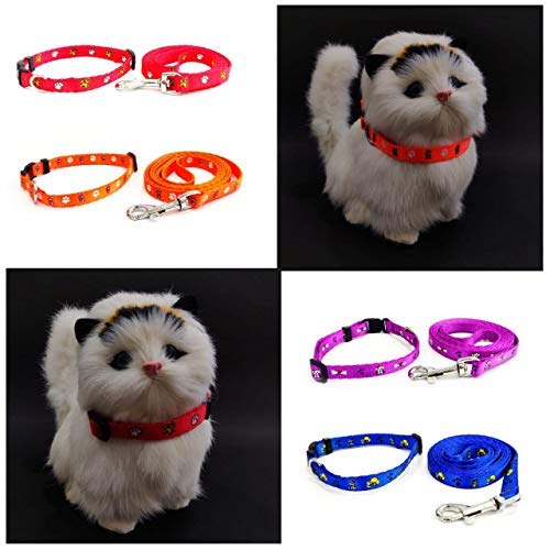 PSK PET MART Nylon Soft Printed Dog/Cat Leash & Collar Set for Small Breed Puppy and Cat (Colour May Vary) (B08F482G23) Amazon Price History, Amazon Price Tracker