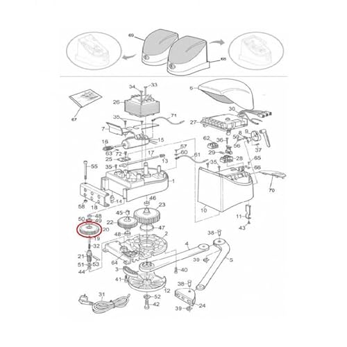 Mhouse Série Ws2 WW2 Ensemble pignon Bleu