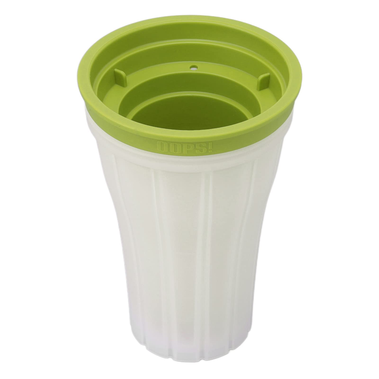 Slush Ice Cream Cup Summer 150ml Quick Smoothies Cup with Water Level Scale Lid Silicone Squeeze Ice Cream Cup DIY for Family Party(Green)