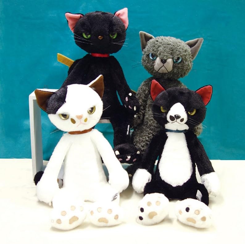 Amazon.co.jp: スクラッチ ぬいぐるみ(L) 猫 高さ38cm 黒 : おもちゃ