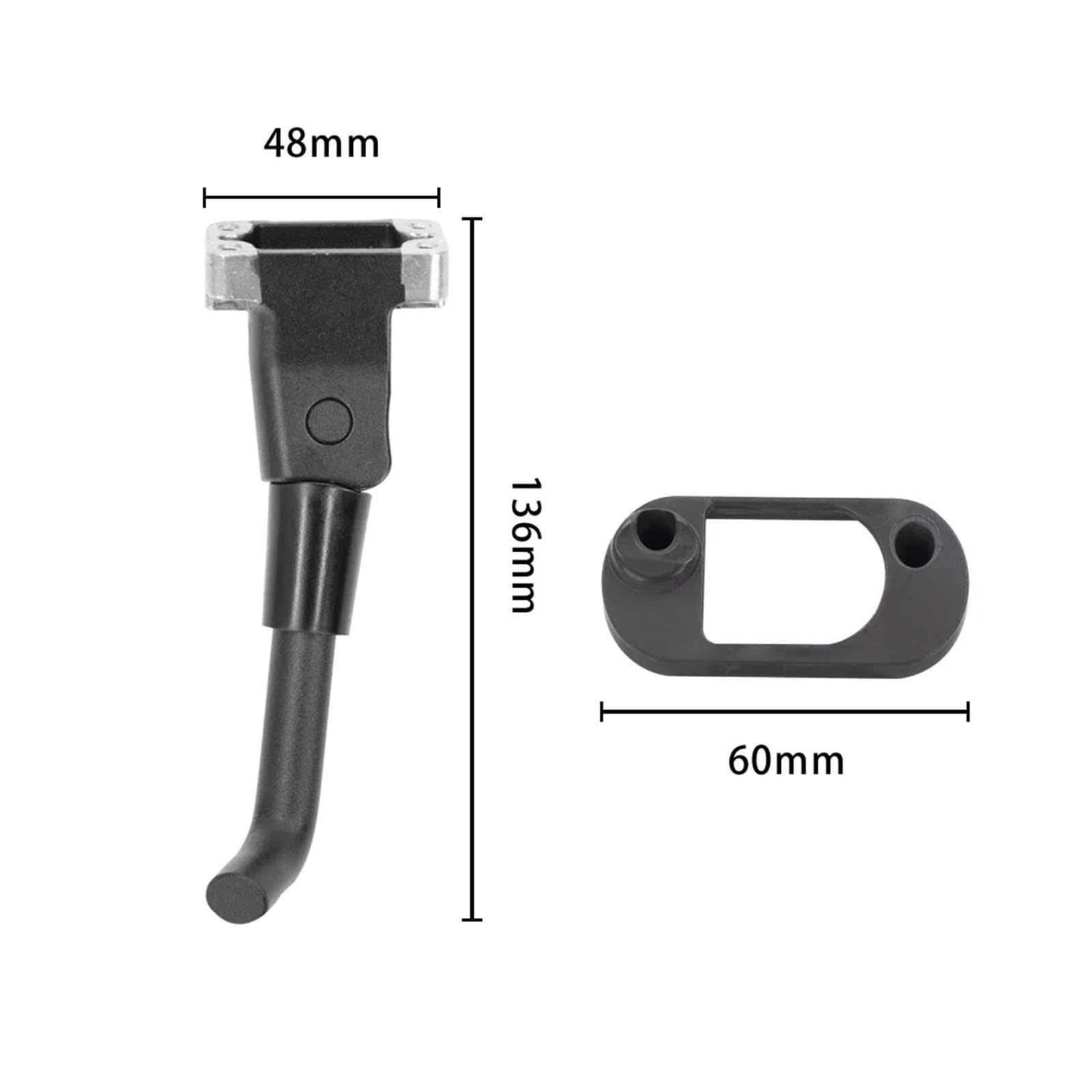 Supporto for piedi for scooter elettrico, Compatible With Segway/Ninebot, E22 Parti riparazione multifunzione cavalletto laterale per monopattino elettrico