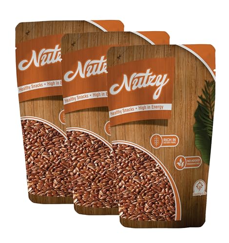 Image of Nutzy Premium Seeds (Flax Seeds, 750g) (250gms X 3)