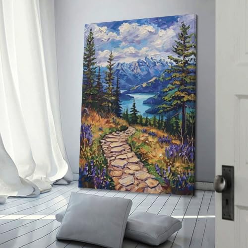 Affiches murales esthétiques Lake-Impasto pour une ambiance de chambre à coucher relaxante - 3