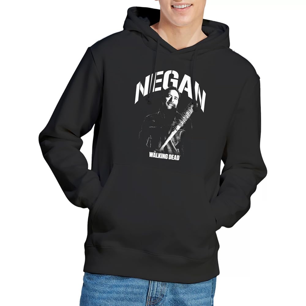 The Walking Dead Negan Mono Unisex Hoodie, Black, XX-Large