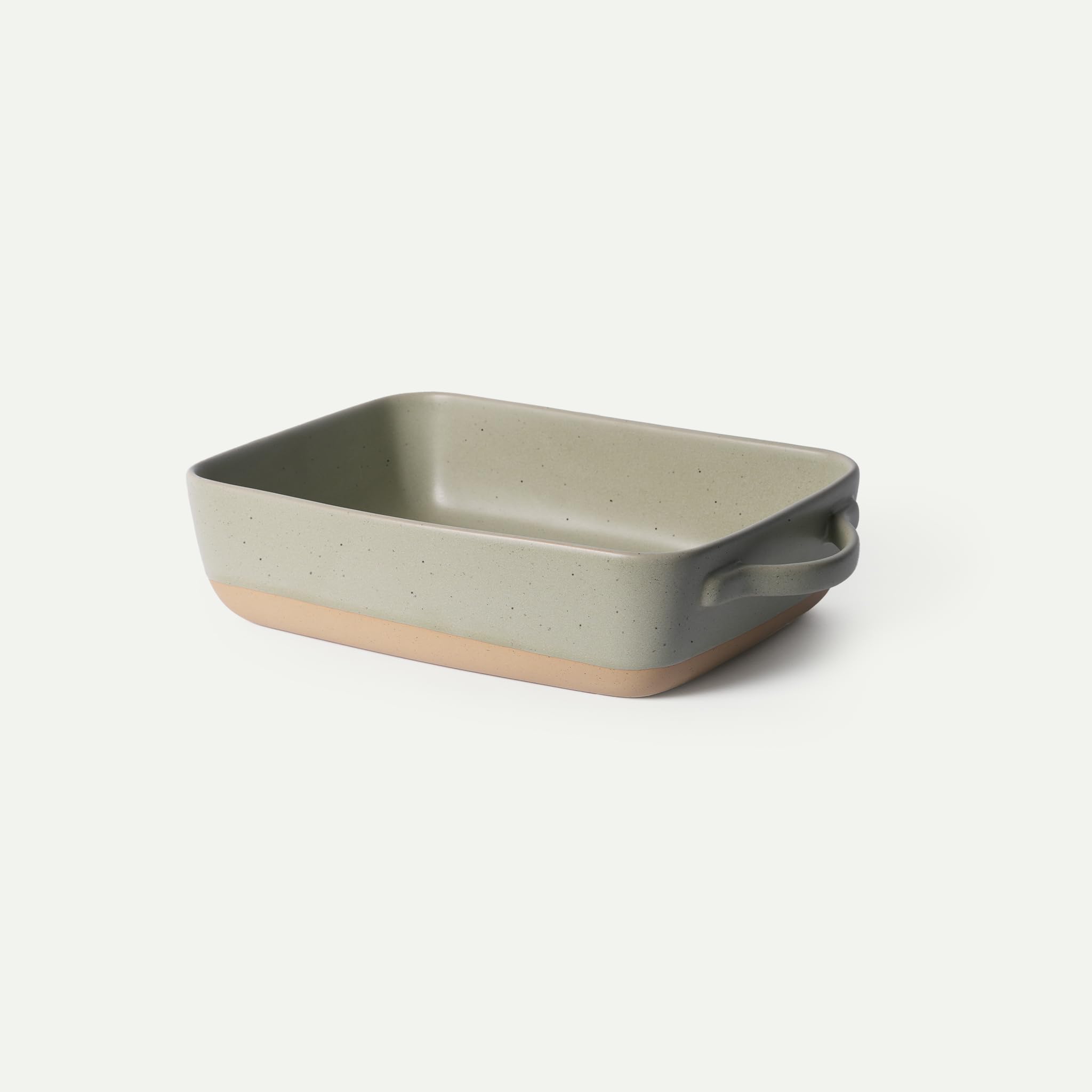 Mora Ceramic Baking Dish with Handles For Casserole, Lasagna, Gratin, Broiling, Roasting, and Baking. Large 9x13 in Pan, Extra Deep - Porcelain Serving Bakeware from Oven to Table. Freezer Safe - Thyme